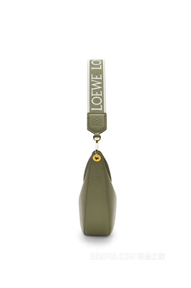 小号缎面牛皮革和提花布 LOEWE Luna 手袋