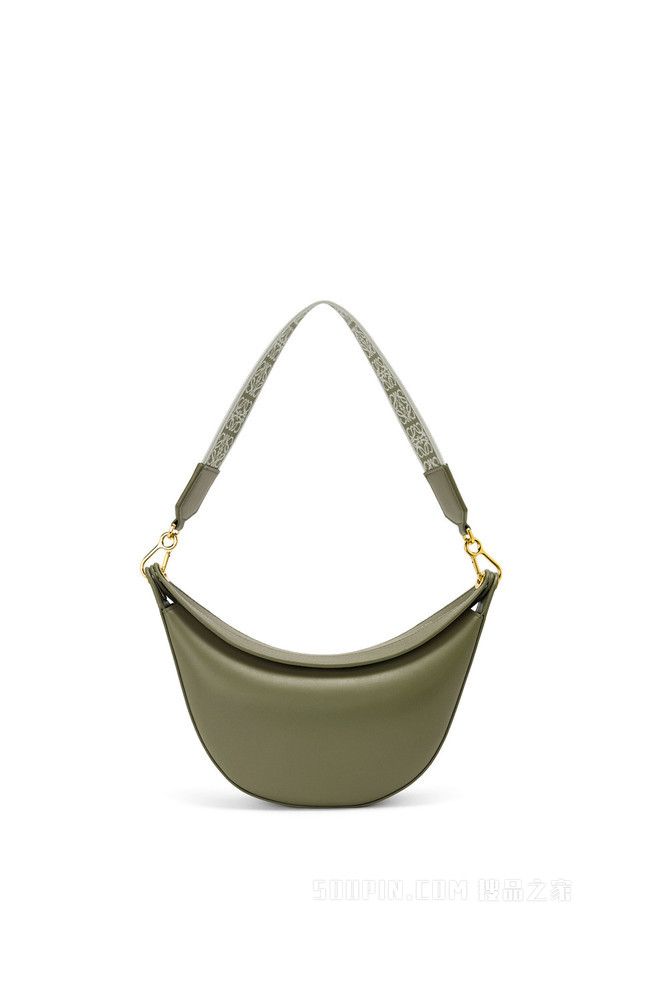 小号缎面牛皮革和提花布 LOEWE Luna 手袋