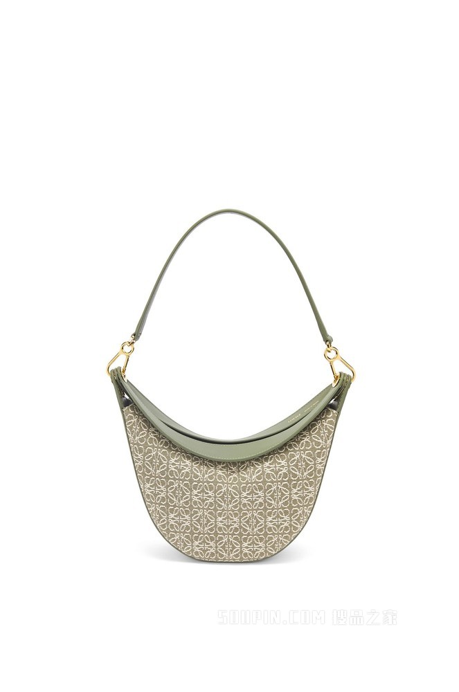 小号 Anagram 提花布和经典牛皮革 LOEWE Luna 手袋