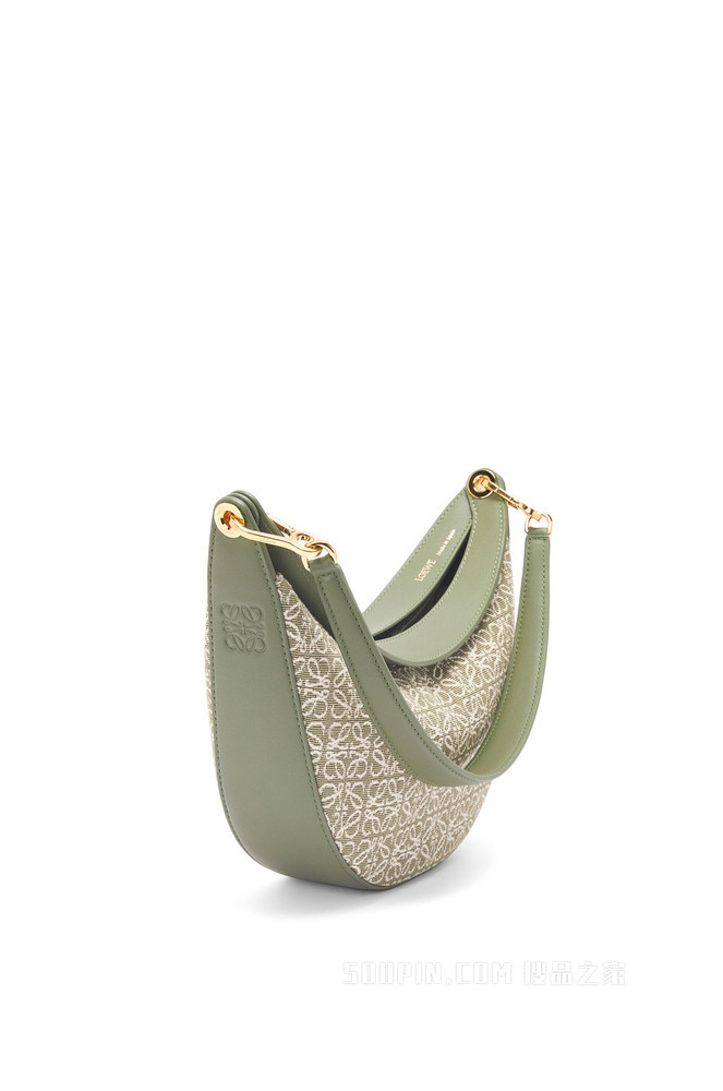小号 Anagram 提花布和经典牛皮革 LOEWE Luna 手袋