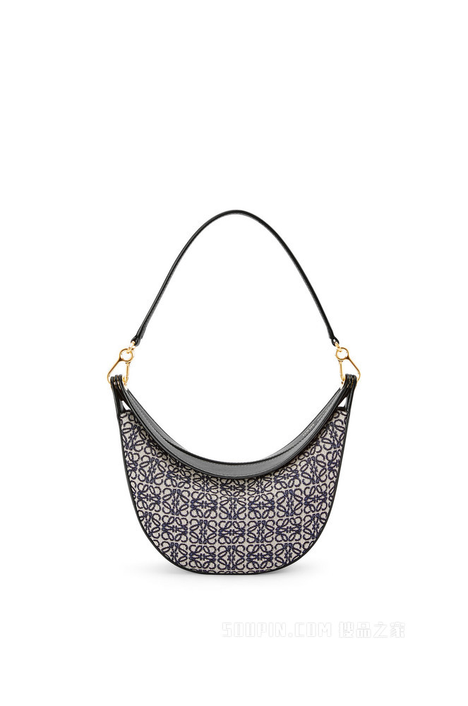 小号 Anagram 提花布和经典牛皮革 LOEWE Luna 手袋