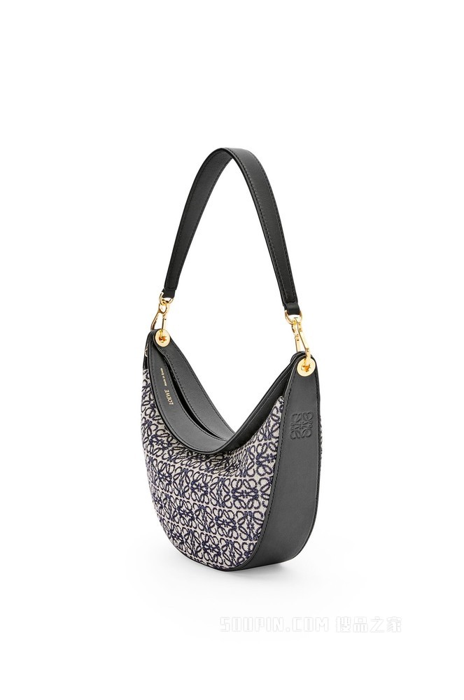 小号 Anagram 提花布和经典牛皮革 LOEWE Luna 手袋