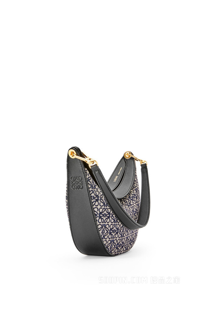 小号 Anagram 提花布和经典牛皮革 LOEWE Luna 手袋