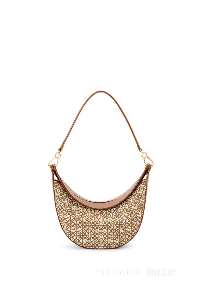 小号 Anagram 提花布和经典牛皮革 LOEWE Luna 手袋