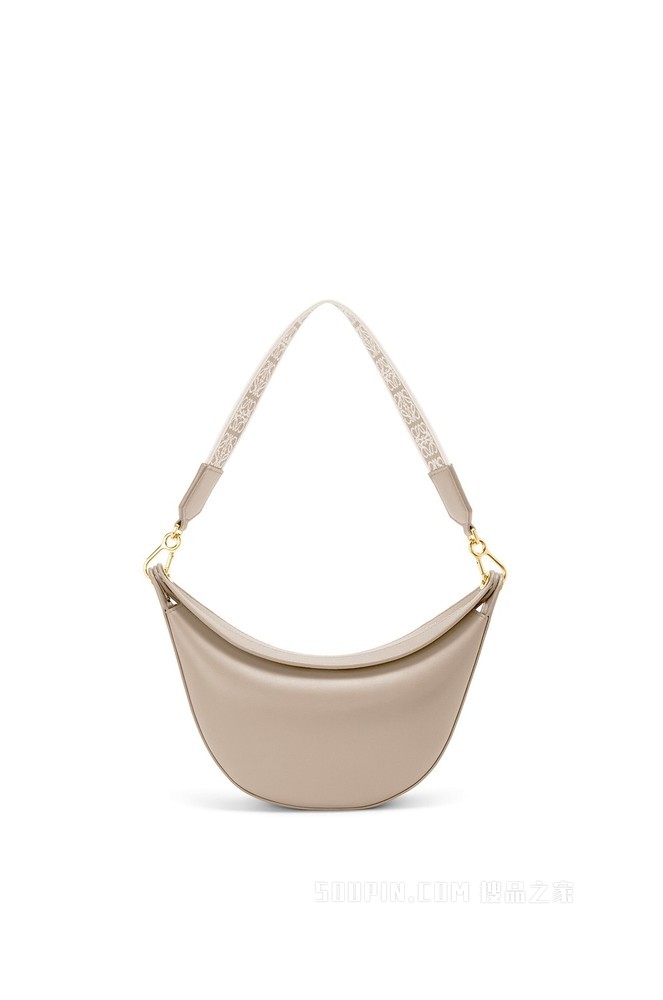 小号缎面牛皮革和提花布 LOEWE Luna 手袋