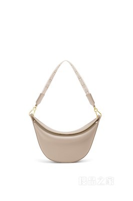 小号缎面牛皮革和提花布 LOEWE Luna 手袋