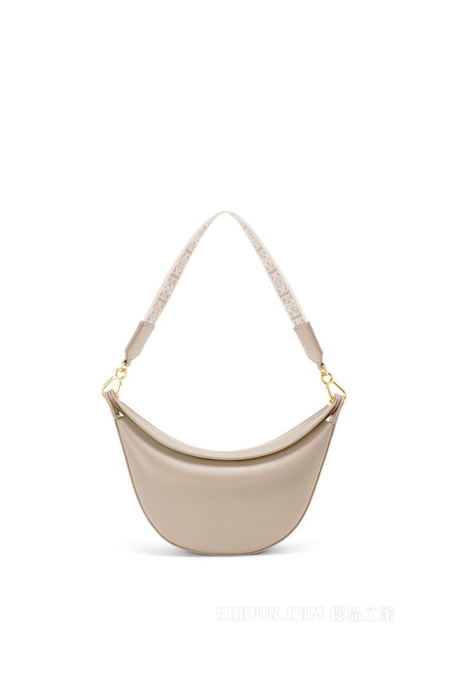 小号缎面牛皮革和提花布 LOEWE Luna 手袋