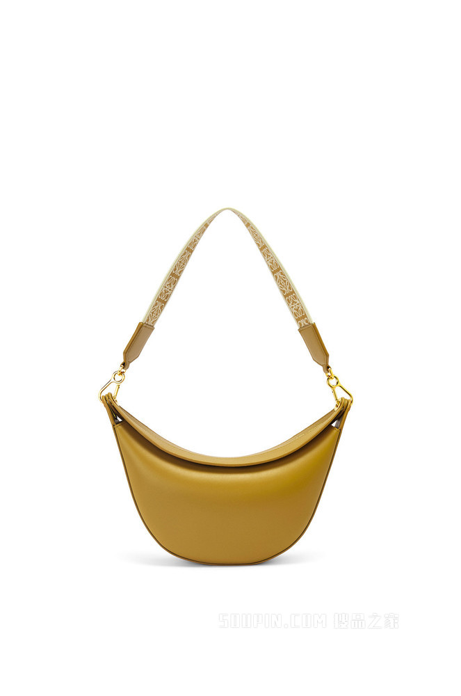 小号缎面牛皮革和提花布 LOEWE Luna 手袋