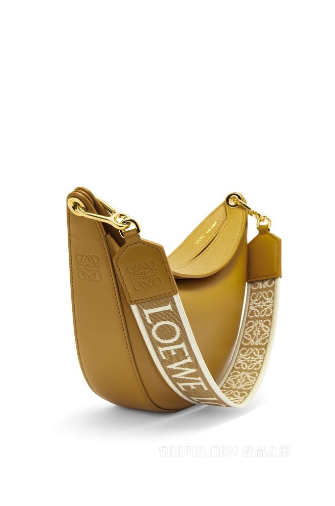 小号缎面牛皮革和提花布 LOEWE Luna 手袋