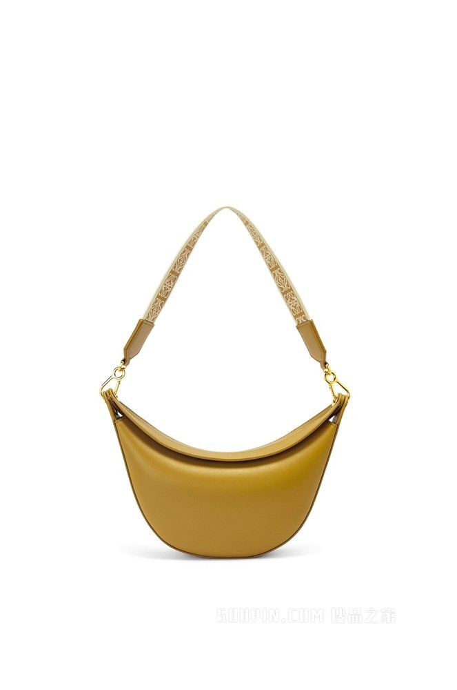 小号缎面牛皮革和提花布 LOEWE Luna 手袋