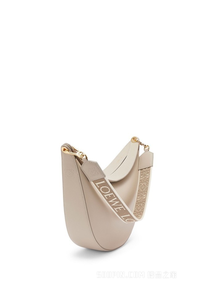 缎面牛皮革和提花布 LOEWE Luna 手袋