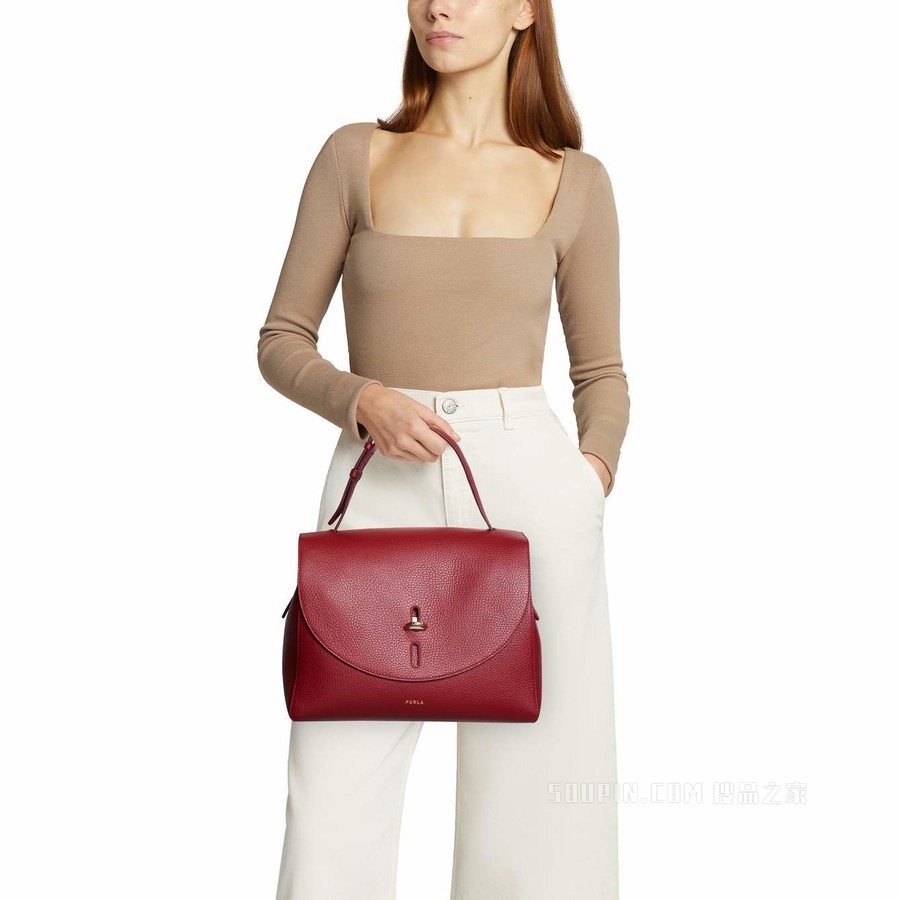 中号手提包 Ciliegia D (Red) Furla Net