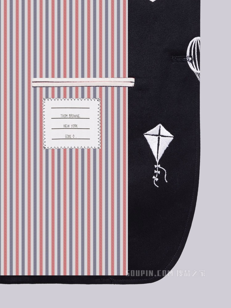 经典刺绣棉质夹克