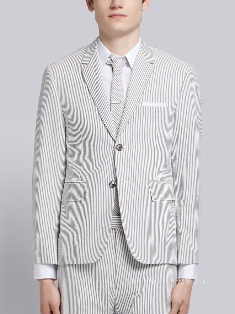 经典泡泡纱西服套装