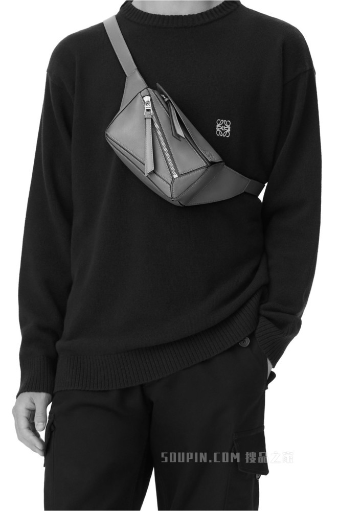 迷你经典牛皮革 Puzzle 腰包