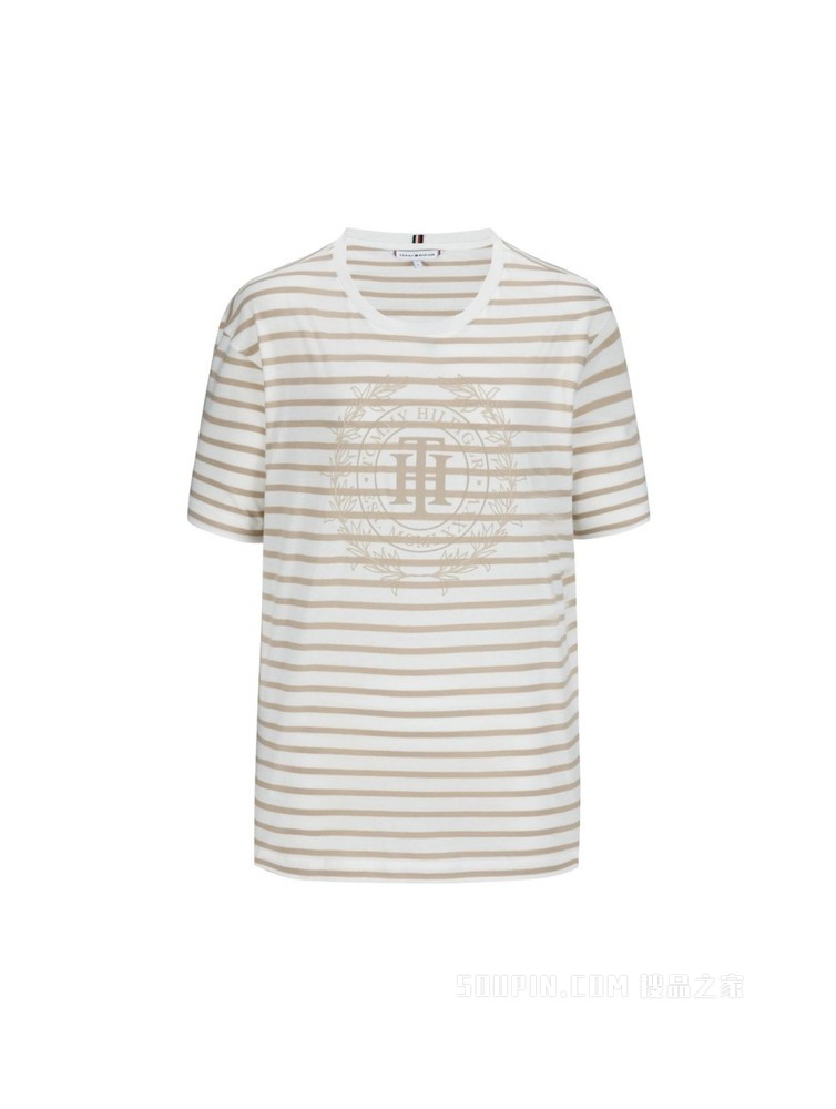 Tommy 22新款春夏女装针织短袖上衣WW0WW33515