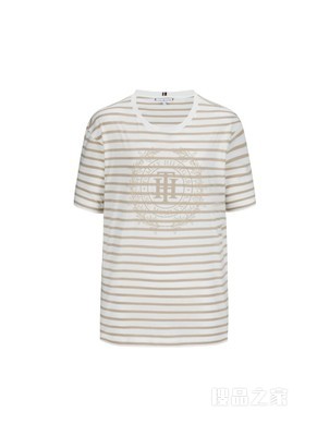 Tommy 22新款春夏女装针织短袖上衣WW0WW33515