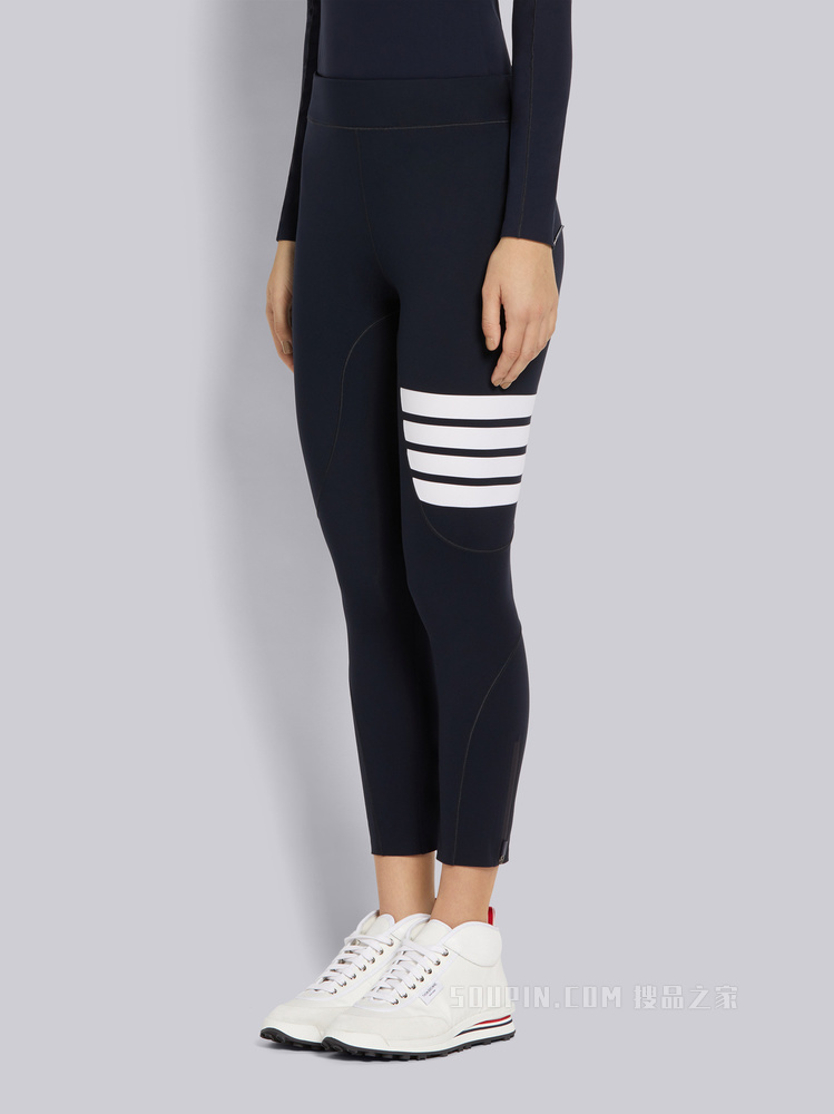 四条纹紧身裤