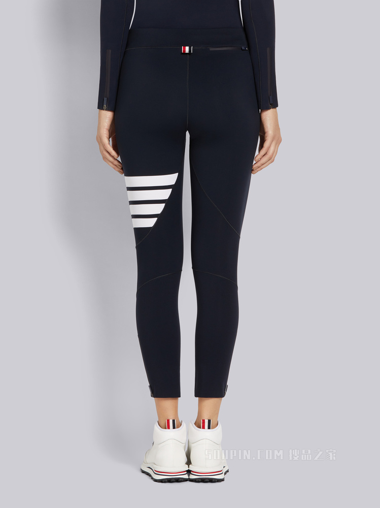 四条纹紧身裤