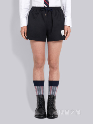 斜纹棉运动短裤