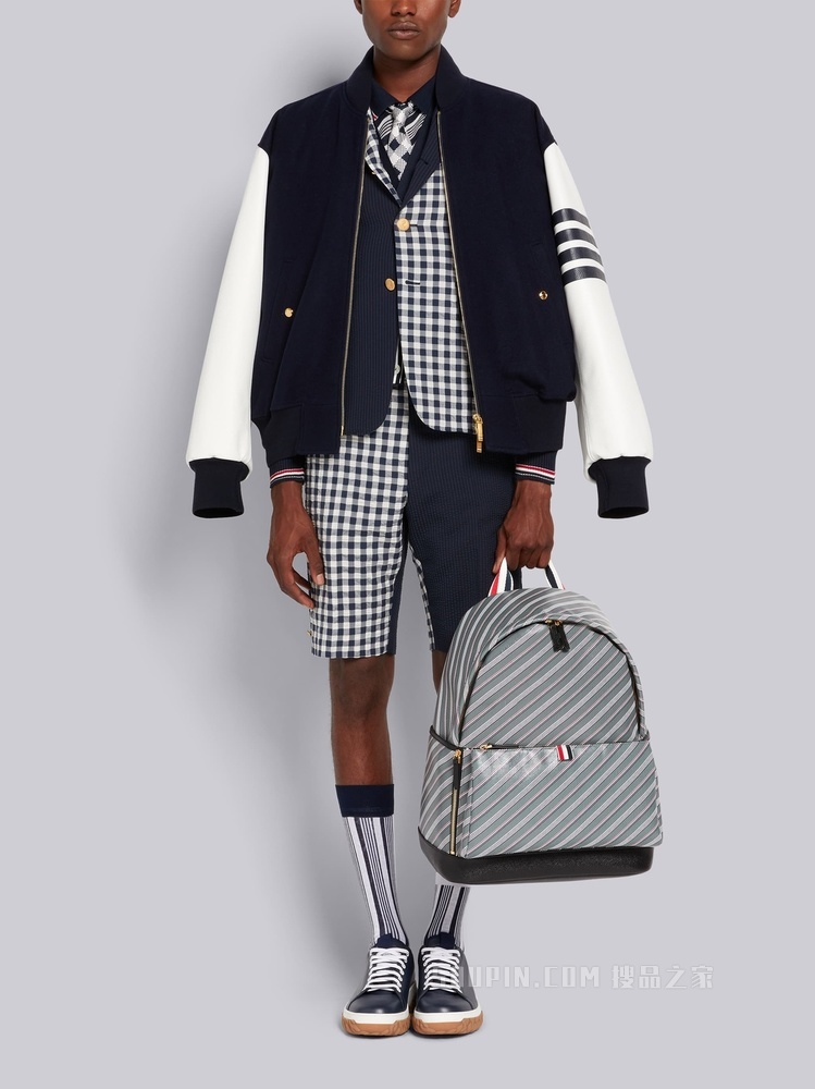 条纹丝棉 POLO 衫