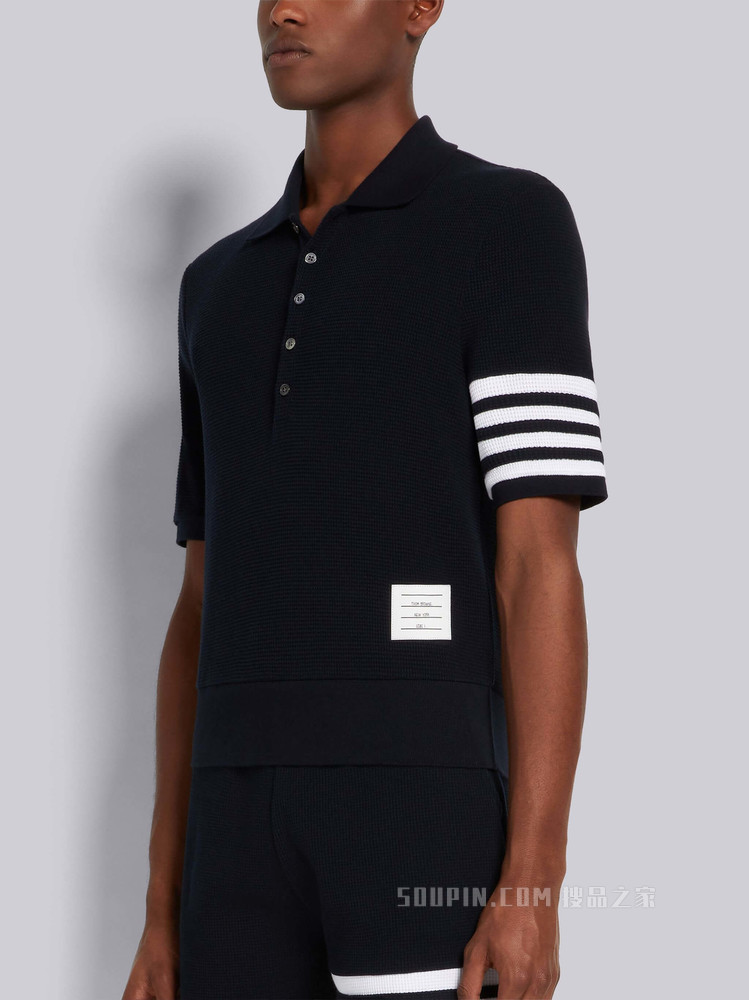 四条纹短袖 POLO 衫