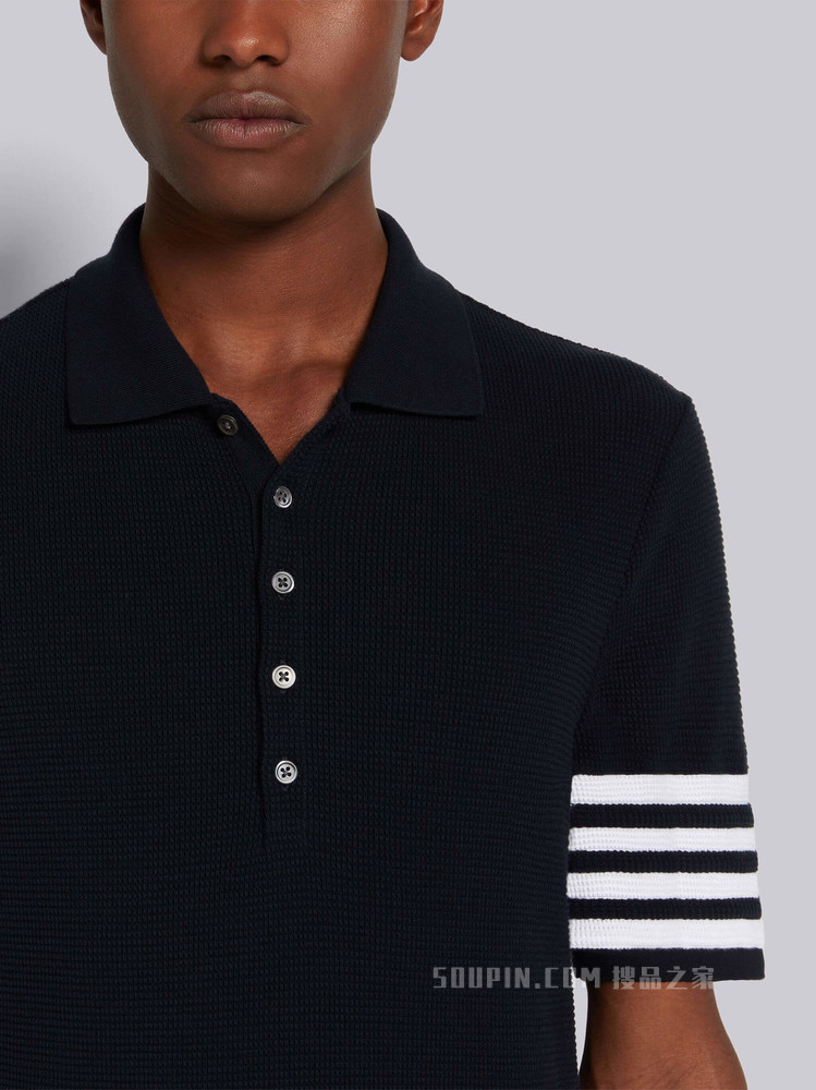 四条纹短袖 POLO 衫