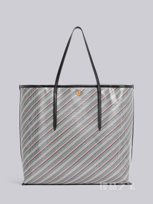 条纹帆布Tote 包