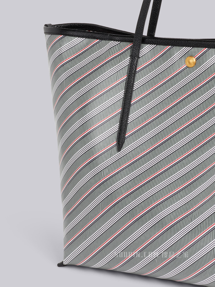 条纹帆布Tote 包