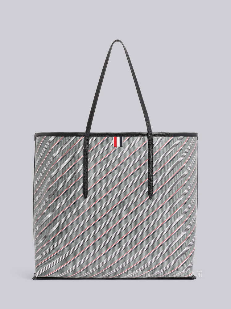 条纹帆布Tote 包