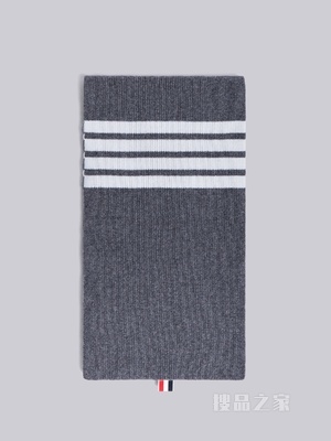 经典 四条纹羊绒围巾
