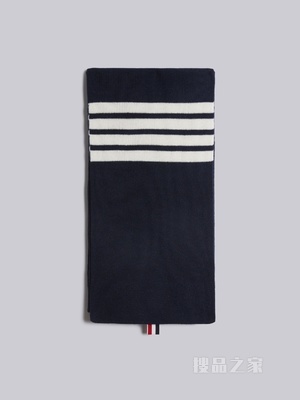 经典 四条纹羊绒围巾