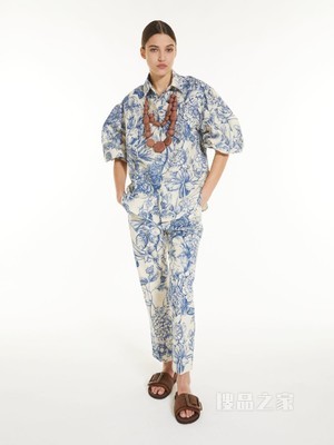 印花亚麻衬衫 | Weekend Max Mara