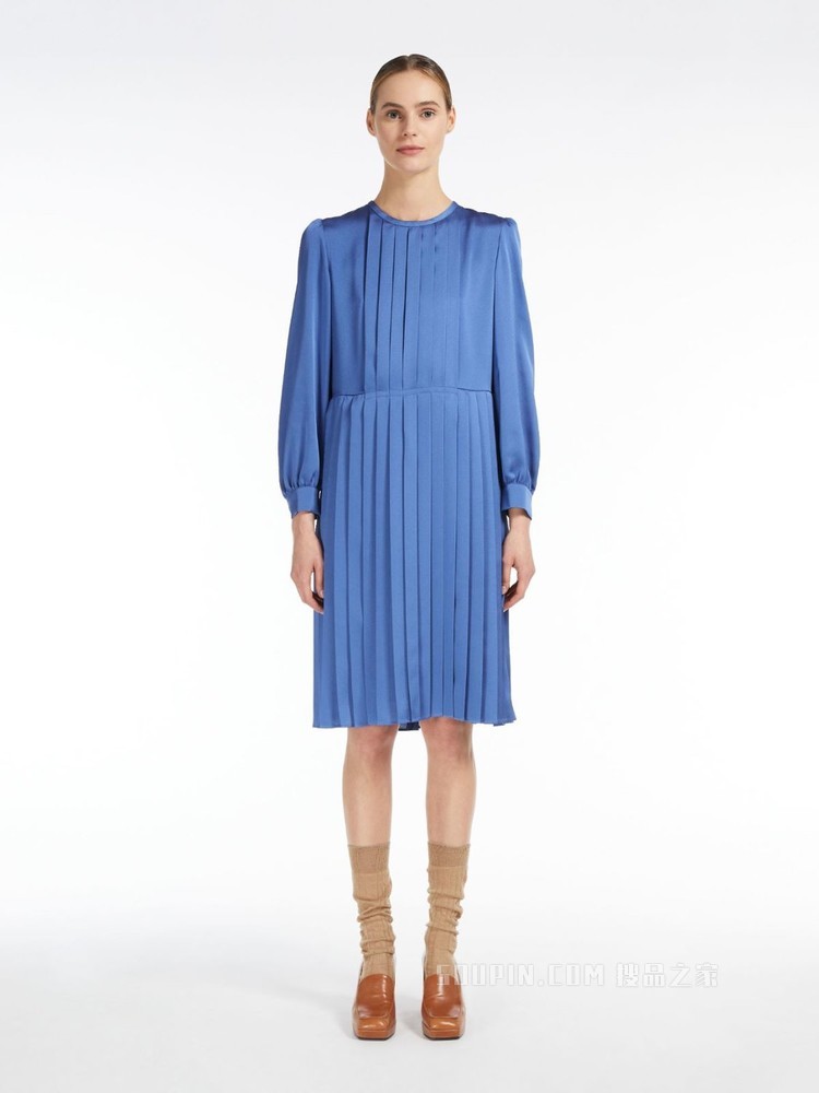 百褶缎面连衣裙 | Weekend Max Mara