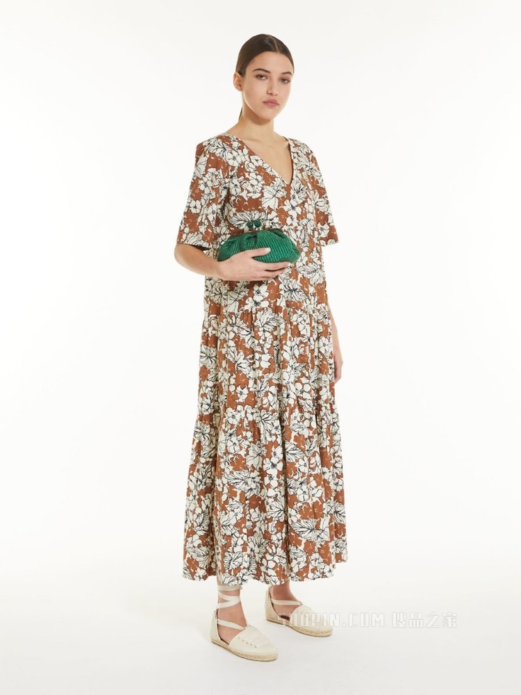 印花棉府绸连衣裙 | Weekend Max Mara