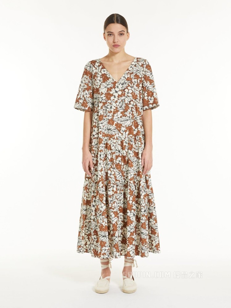 印花棉府绸连衣裙 | Weekend Max Mara