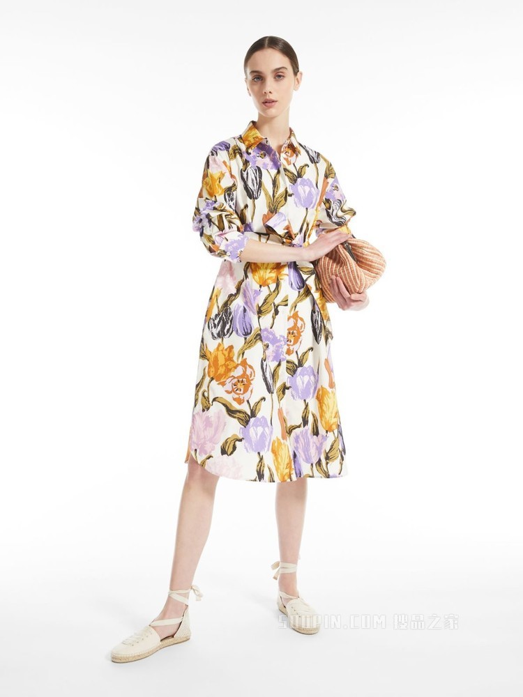 印花棉府绸衬衫裙 | Weekend Max Mara