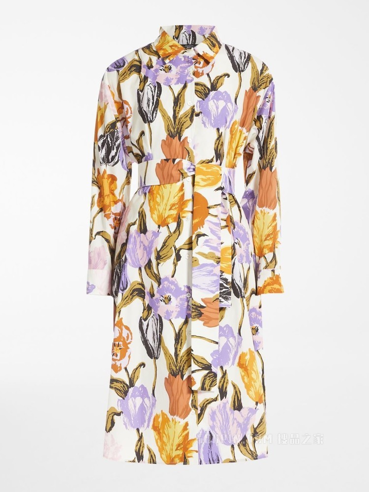 印花棉府绸衬衫裙 | Weekend Max Mara