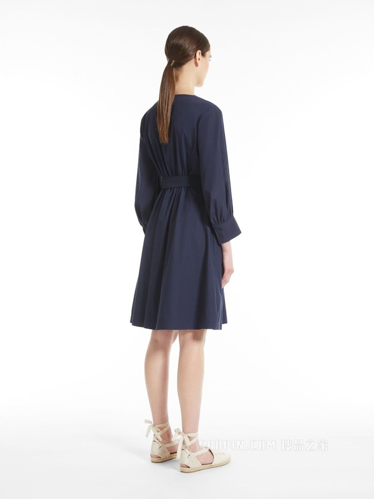 棉府绸连衣裙 | Weekend Max Mara