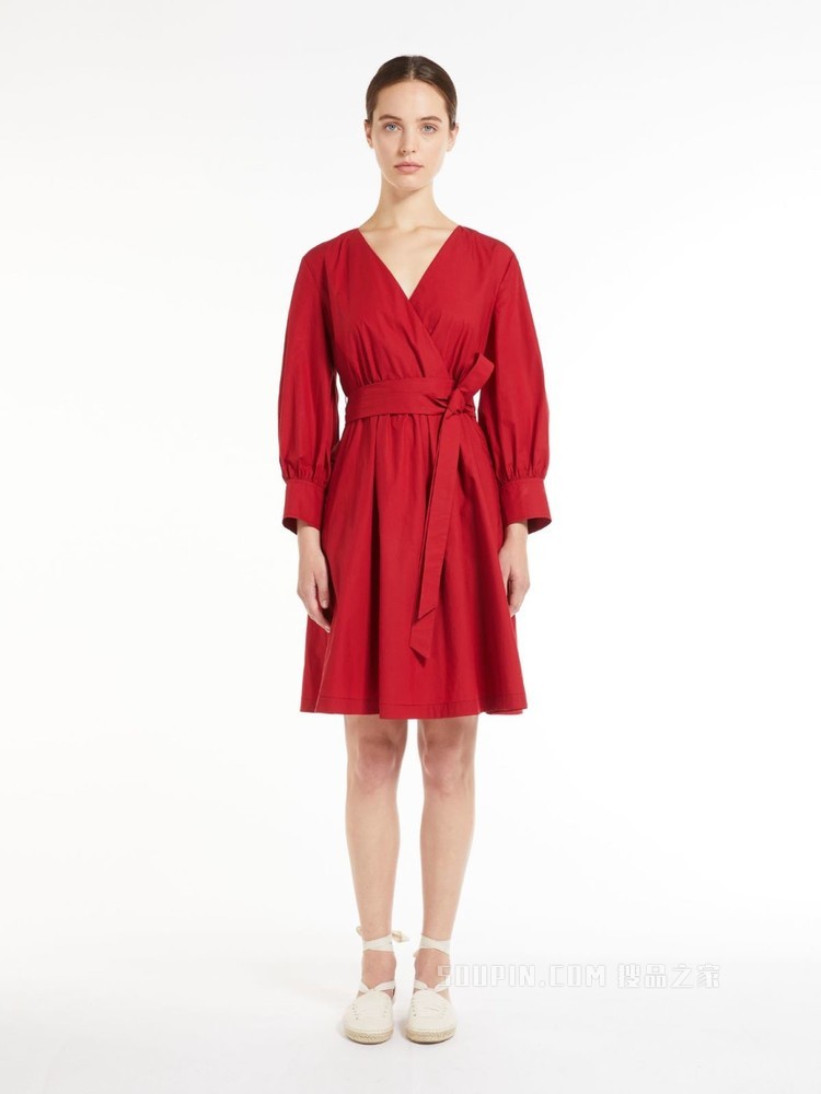 棉府绸连衣裙 | Weekend Max Mara