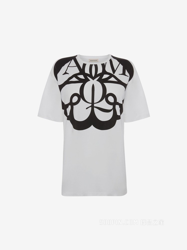 宽松“印章”标识T恤