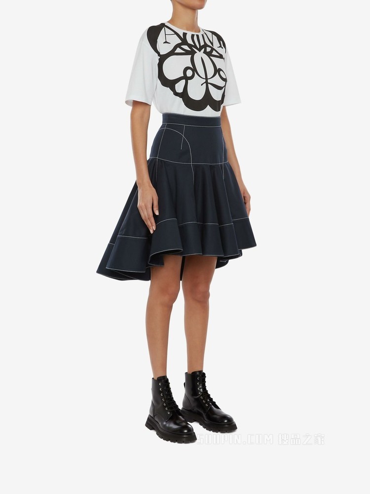 宽松“印章”标识T恤