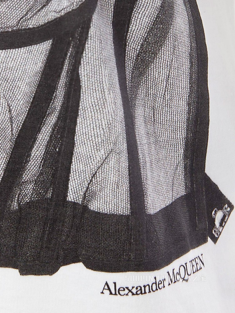 Bustier印花短款T恤