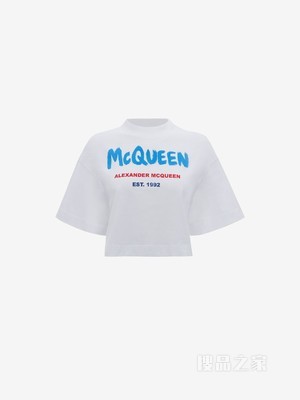 McQueen Graffiti短款T恤