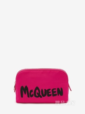 McQueen Graffiti中号拉链手拿包