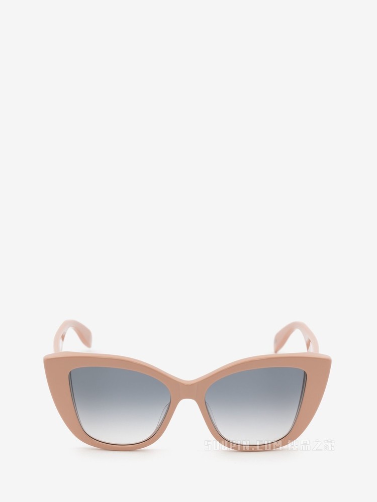 McQueen Graffiti猫眼形太阳眼镜