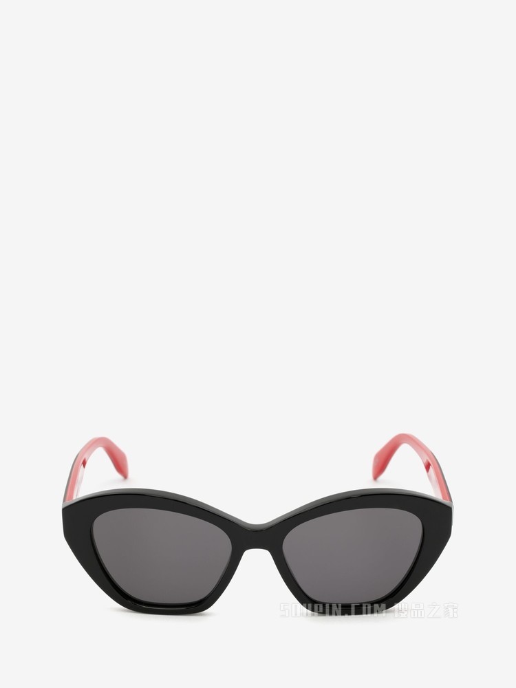 Selvedge猫眼形太阳眼镜