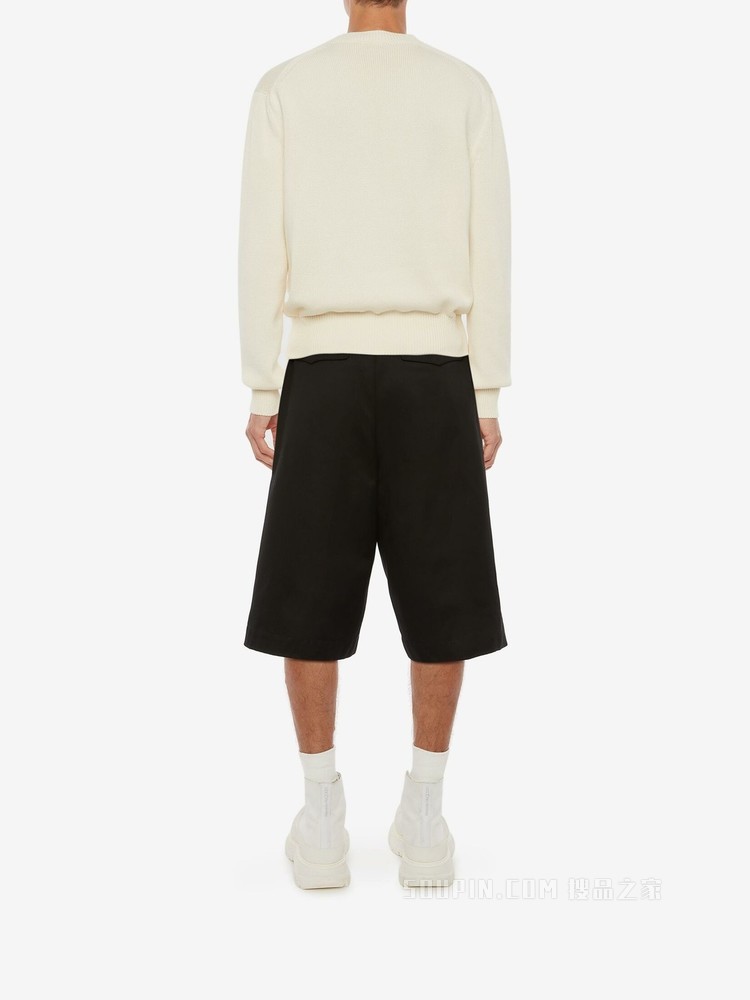 McQueen刺绣圆领套衫