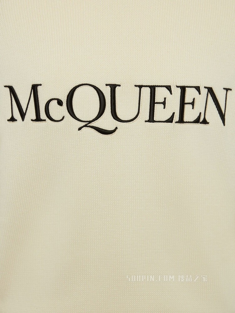 McQueen刺绣圆领套衫