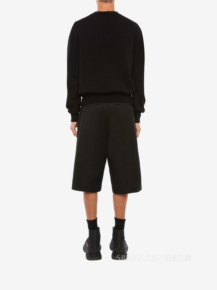 McQueen刺绣圆领套衫